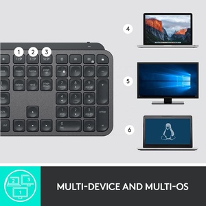 罗技MX Keys无线键盘双模式可充电背光符合人体工程学的罗技MX Keys键盘 - Product Image 6