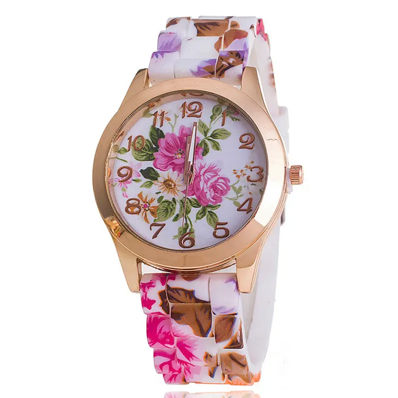 Orologio in silicone da donna in vendita calda alla moda all'ingrosso WJ-2654 cina