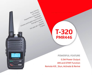 Cầm tay HF <span class=keywords><strong>SSB</strong></span> thu phát được mã hóa 2 cách T-320 phát thanh <span class=keywords><strong>pmr446</strong></span> Walkie Talkie - Product Image 5