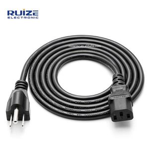 1.2m 1.5mUSAプラグ電源リードケーブル3プロング2 in1 ON/OFFスイッチアメリカンIECC5クローバーリーフ電源コード - Product Image 1