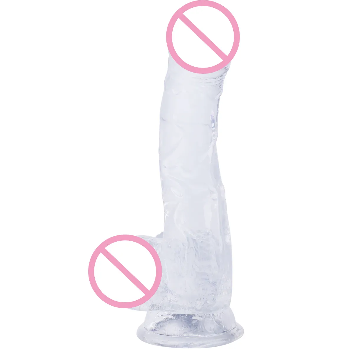 حار بيع 6 ألوان منتجات جنسية عملاق كبير TPE هلام البلاستيك القضيب لعبة جنسية واقعية دسار للنساء والرجال