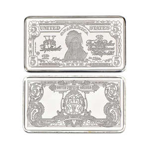 Custom US Dollar Sliver Bar Bullion Bars <strong>Silver</strong> Best Coin Promotional Gift Commemorative Coin Collection Gifts - Product Image 4