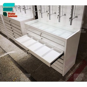 Thiết Bị Trưng Bày Quang Học Thanh Trưng Bày Kính Mắt Gắn Tường Bằng Thép Không Gỉ Giá Trưng Bày Kính Mắt Kệ Kính Mắt Led Có Ngăn Kéo - Product Image 6