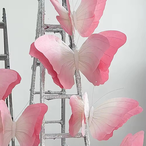 Bướm khổng lồ giả bằng giấy tự đứng, phổ biến dùng làm phông nền sự kiện, đám cưới, trang trí tiệc, trưng bày cửa sổ - Product Image 5
