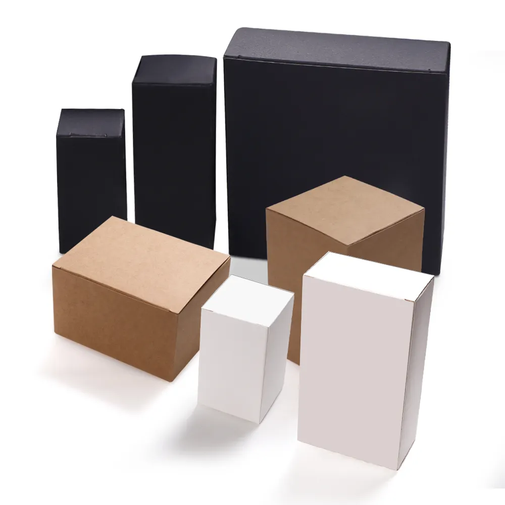 Riciclabile per la cura della pelle cosmetica personalizzata riciclabile carta di cartone artigianale trucco regalo scatola di carta per le piccole imprese