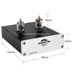 唱机前置放大器RCA输入输出毫米留声机前置放大器，用于转台DC 12v家用音响录音机低噪声前置放大器