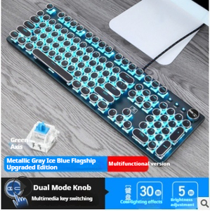 <span class=keywords><strong>Xinmeng</strong></span> K901 buhar punk tarzı mekanik klavye oyun kaplama retro masaüstü klavye oyun mekanik klavye