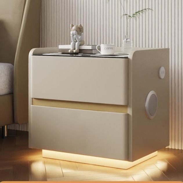 Lampe à détecteur de mouvement intelligente kaki, haut-parleur Bluetooth USB