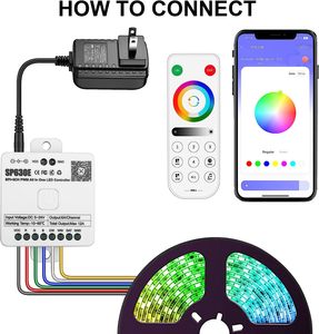 LED-контроллер SP630E все в одном, 5CH PWM SPI Pixels, световая полоса RGBW RGB CCT, музыкальный контроллер - Product Image 4