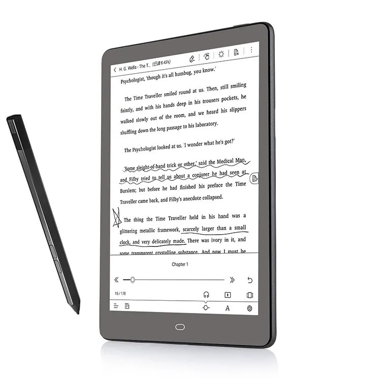 Tablet notebook 10 inci bluetooth, pembaca buku elektronik luar biasa 3 + 64GB pembaca buku tampilan e-ink 200PPI