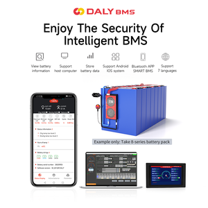Daly Smart Lipo Bms Lifepo4 Lithium Battery 8S 24V 80A 100A 120A 150A 200Ah Bt/<strong>Uart</strong>/Rs485/Can Communication <strong>Programmable</strong> Bms - Product Image 2