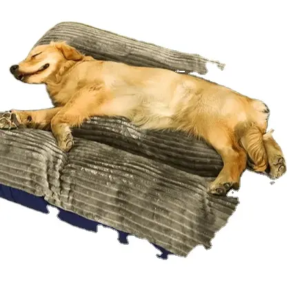 Alas anjing besar bantalan korduroi untuk anjing Besar Sedang ukuran besar tempat tidur hewan peliharaan besar tebal Sofa anjing perlengkapan hewan peliharaan dapat dilepas dapat dicuci