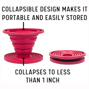 Tùy chỉnh màu sắc Slick nhỏ giọt tái sử dụng bộ lọc hình nón giữ lạnh Brew nhỏ giọt đóng mở đổ qua máy pha cà phê Silicone cà phê nhỏ giọt - Product Image 3