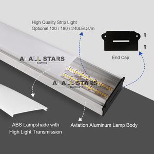Led gergi tavan için yüksek kaliteli alüminyum Led profilli aydınlatma şeritleri Led Profil alüminyum Profil - Product Image 5