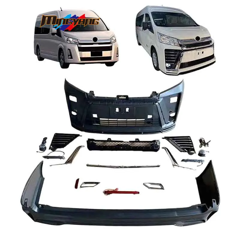 Kualitas tinggi desain modellista body kit bumper untuk Toyota Hiace 2018 bodykit