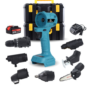 All-In-One 18V/20V Batterie betriebene kabellose Multifunktions-Elektro werkzeuge Combo-Kit Elektrische Anwendung mit Hartschalen-Werkzeugs ätzen - Product Image 4