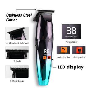 PRITECH Cordless T Blade <span class=keywords><strong>Hair</strong></span> Trimmer Cordless Beard Trimmer Recarregável Barber Clipper Set Clipper de cabelo profissional para homens - Product Image 2