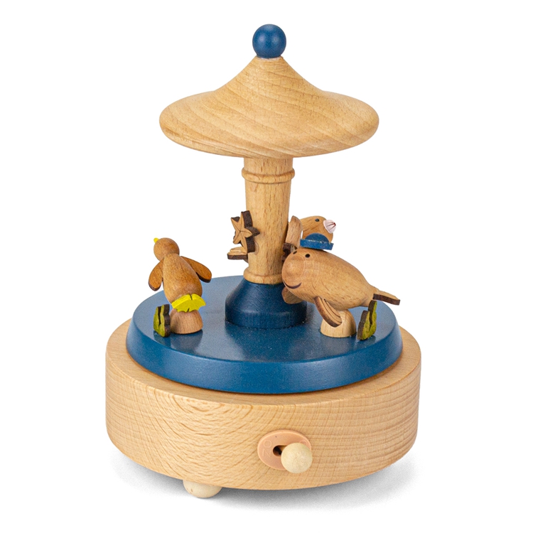 52705035 Caja de música de madera marrón - Parque Marino