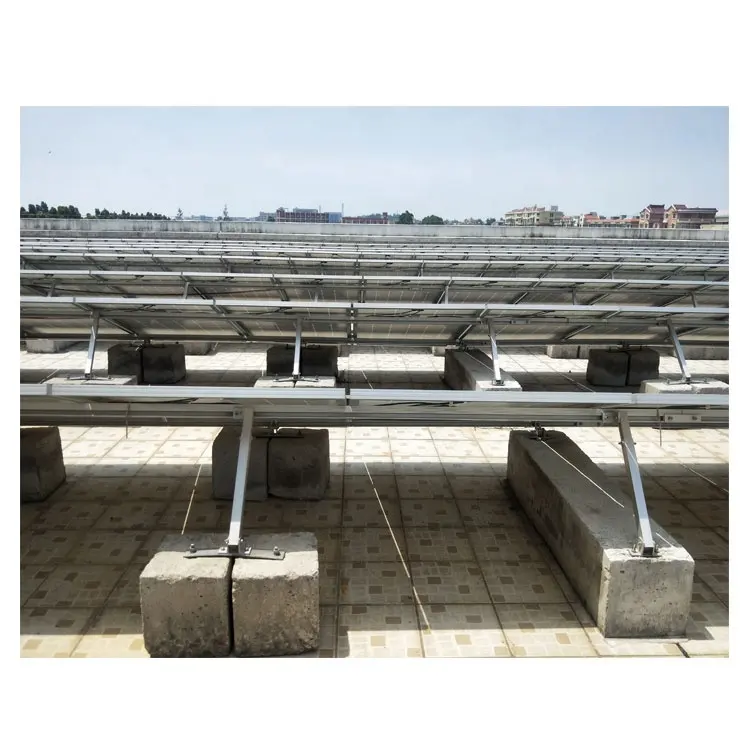 Монтажный кронштейн для солнечной панели на крышу 2022 с регулируемым углом для плоского бетона на крыше фотогальванических барбадосских электростанций 4 мВт