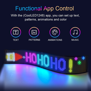Led Signs <strong>Bluetooth</strong> App Programmable Led Car Sign Board USB 5V <strong>Message</strong> Led Matrix Panel Custom Digital <strong>Display</strong> - Product Image 6