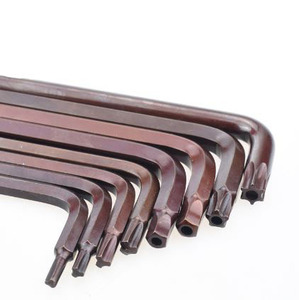 T6 T8 T10 T15 T20 T25T30デュアルユーストライアングルトルクススターキーレンチS2スチールLタイプトルクスキー穴付き - Product Image 6