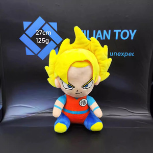Süper gokuson Vegeta Majin Buu peluş oyuncak çocuk doğum günü hediyeleri süper bebek