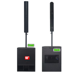 Sistema Audio Professionale per DJ Feste e Palco Sistema di Diffusori a Colonna 4x4 Pro Subwoofer Attivo da 18 Pollici Sistema PA 8 Ohm da Palco - Product Image 3