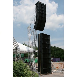 Traliccio di illuminazione DJ con sistema di altoparlanti line array per eventi truss - Product Image 1