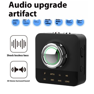 5.0无线音频接收器3D声音和多代码支持APTX高清/LDAC/AAC/SBC 3.5毫米AUX/RCA音频适配器 - Product Image 4