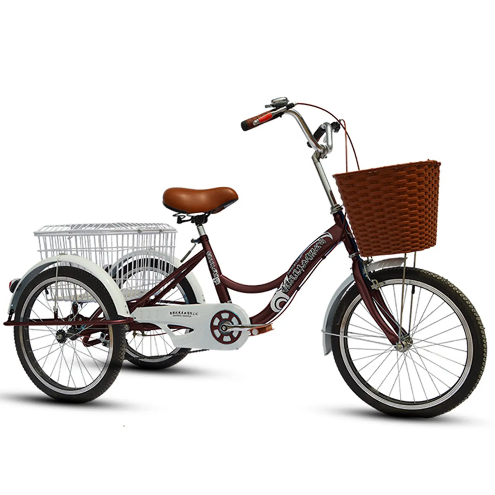 Tricycle pour adultes personnalisé OEM vélo à trois roues de 20 pouces vélo vélo à 3 roues vélo tricycle tricycle pour adultes tricycles