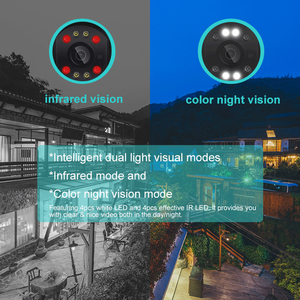 Sistema di telecamere di sicurezza 4K 8MP per esterni a lungo raggio CCTV sicurezza colorata visione notturna H.265 P2P View ICSEE telecamera WIFI VR 360 4K - Product Image 4