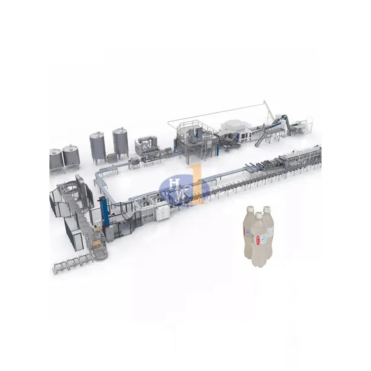 Máquina de llenado de limonada, máquina de procesamiento de llenado CSD, línea de llenado Csd botella de plástico