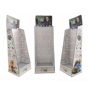 Einzelhandel hängende vierseitige Peg Board Display Unit Haken Papp ständer mit Haken - Product Image 2