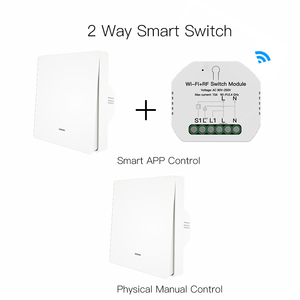 Smart <strong>Zigbee</strong> Switch <strong>Module</strong> RF Mode 2 Gang 10A 90-250V Tuya Smart Works <strong>with</strong> Alexa and Google Assistant EU Standard - Product Image 4