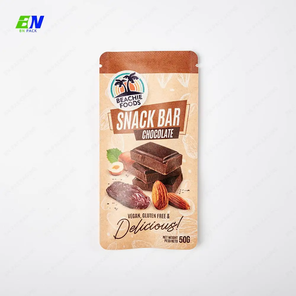 Imballaggio biodegradabile sigillo di guarigione sacchetto di imballaggio per alimenti snack al cioccolato energy bar wrapper packaging