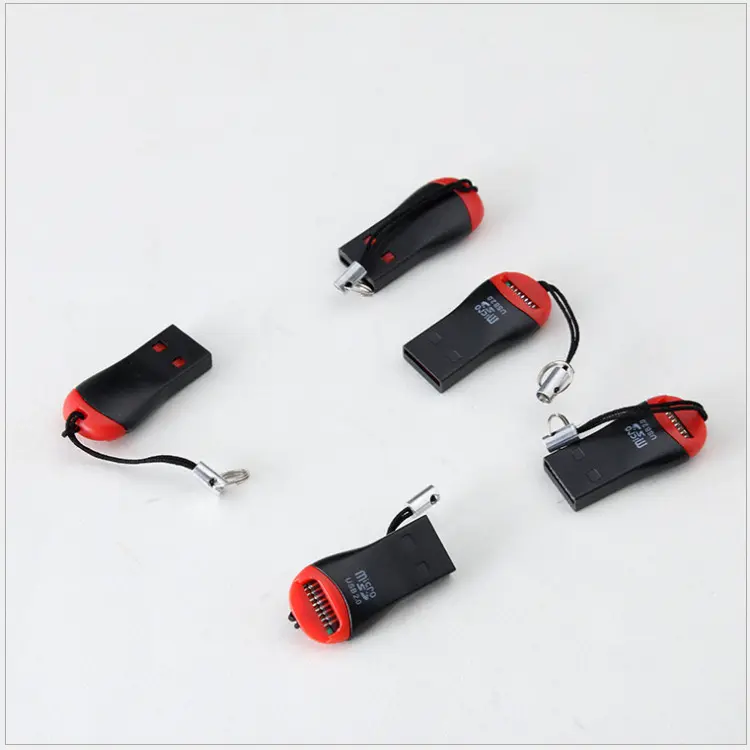 Lecteur de carte mémoire flash USB 2.0 Micro TF SD Mini adaptateur Lecteur de carte sifflet pour ordinateur portable