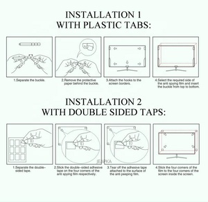 LG Imported <strong>Basic</strong> Material Laptop <strong>Computer</strong> Anti Peep Anti Spy PET Privacy Screen Protector Filter 3D Radian Waterproof Ultra - Product Image 5