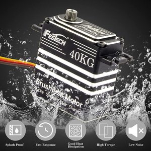 HV Servo 180 Grad Voll metall 40kg Bürstenloses Lenk servo Geeignet für 1/8 1/10 Rc Auto Kompatibel mit Arduino/Raspberry Pi