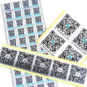 สติ๊กเกอร์ไวนิลคิวอาร์โค้ดกันน้ำพิมพ์รหัสหนึ่งรหัสต่อสินค้ากล้องป้องกันการปลอมแปลง - Product Image 6