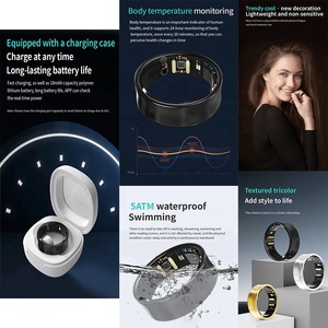 R02-2 Medical Grade Heart Rate <strong>Sensor</strong> Ti4403 Health Care Sleep Fitness Monitoring Smart Ring for IOS Android Smart Ring - Product Image 5