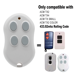 ACM TX2, TX4, TX SMALL, TX2 COLOR Garagentor Fernbedienung 433,92 MHz Gate Keyfob Transmitter