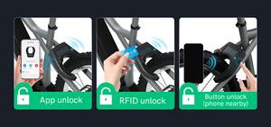 Escanee la aplicación de código QR para desbloquear automáticamente a prueba de agua IP66 Ble Bluetooths Antirrobo Smart Sharing Candado para bicicleta - Product Image 4