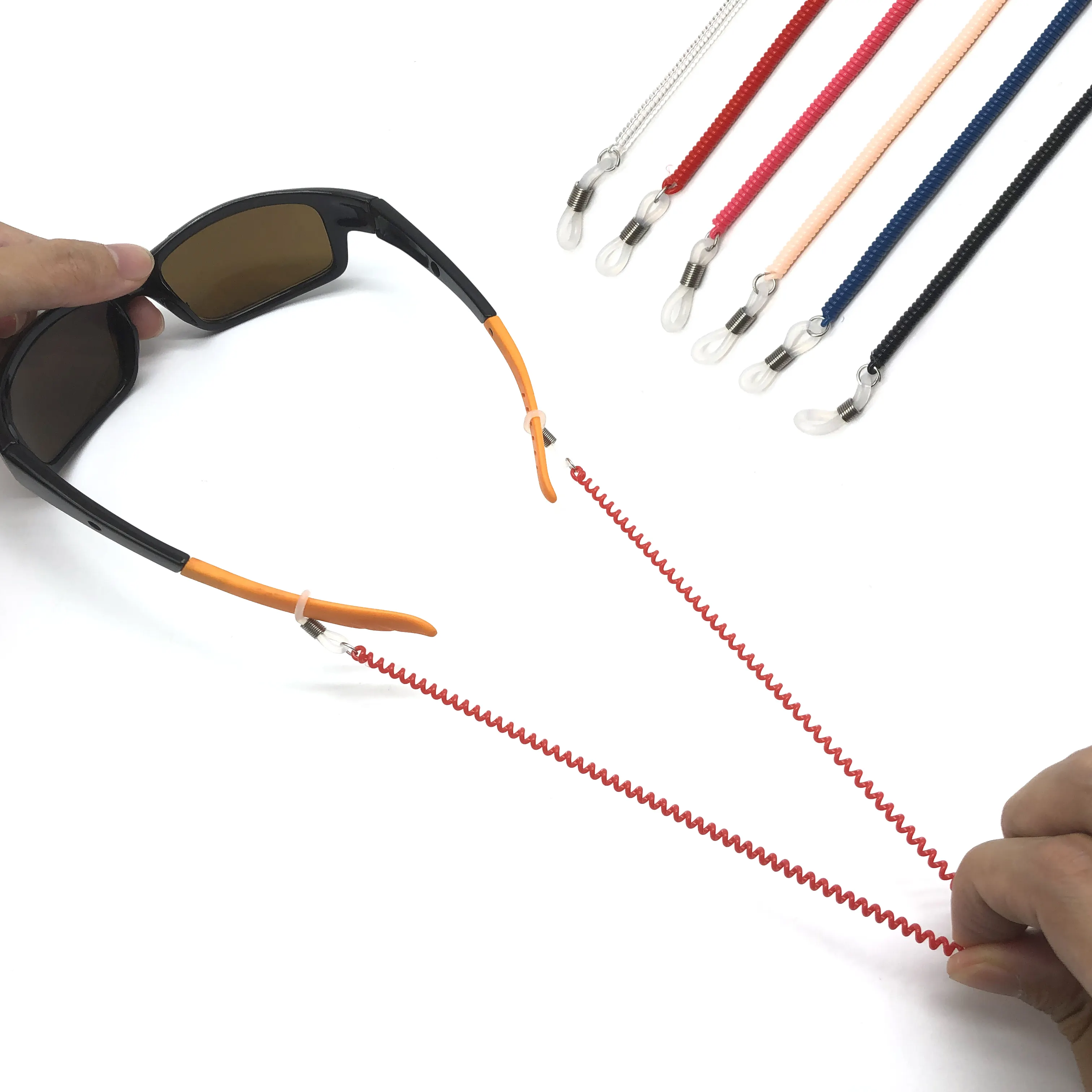 Correa de soporte para gafas deportivas con banda elástica colorida personalizada, soporte para gafas de lectura para niños, gafas deportivas, soporte de cuerda