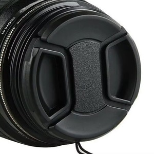 Factory Supply Extra Strong Spring DSLR Camera Lens Cap 52/55/58/62/67/72/77/82mm Lens Protection <strong>Cover</strong> With Anti-lost Rope