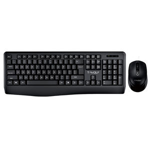 TWOLF TF100 Combos de teclado y mouse inalámbricos 104 Key 2,4 GHz business office mouse teclado diseño ergonómico Home Computer Set - Product Image 5