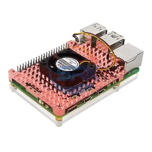 Himbeer Pi5 Generation 4B Reines Kupfer Kühlkörper gehäuse Himbeer Pi5 Kühlkörper Senden Sie das Thermoklebstoff-Installation werkzeug - Product Image 3