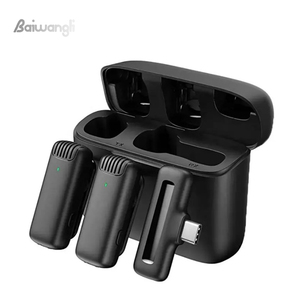 10 pezzi J13 senza fili Lavalier microfono con custodia di ricarica per Video riprese dal vivo interviste programma di registrazione all'aperto vlog - Product Image 1