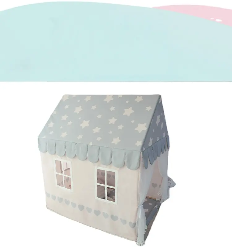 Высококачественный завод 2021 Новое поступление розовый Домик принцессы для девочек из чистого хлопка мягкая игровая палатка для детей Шуточный домик