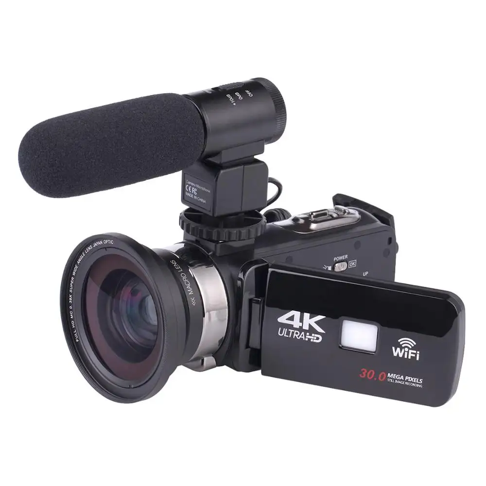 Profesyonel video kamera HDV 4k kamera ucuz IR gece görüş ile dijital video kamera