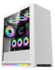 Funda EATX personalizada de fábrica para pc, con ventilador para videojuegos, dos colores, Torres - Product Image 1